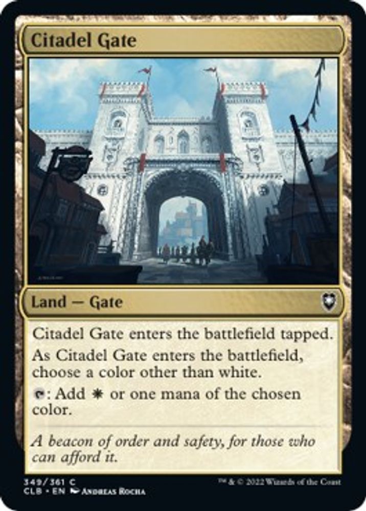 Citadel Gate · 349 · Commander Legends: Battle for Baldur's Gate · Non-foil
