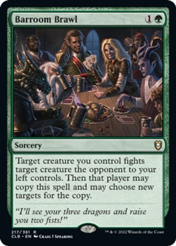 Barroom Brawl · 217 · Commander Legends: Battle for Baldur's Gate · Non-foil
