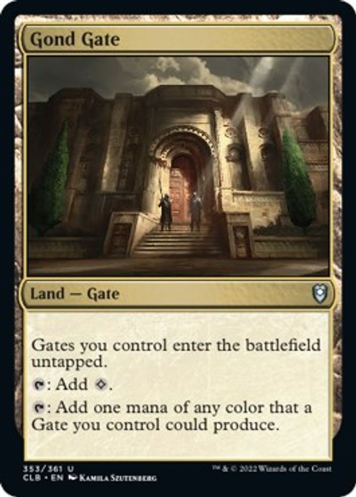 Gond Gate · 353 · Commander Legends: Battle for Baldur's Gate · Non-foil