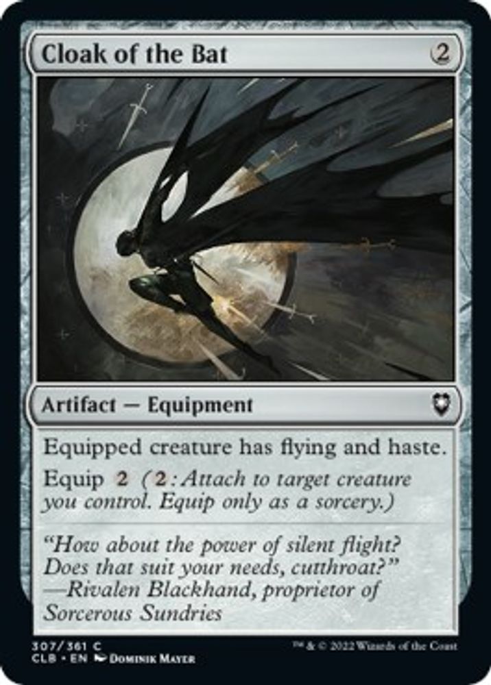 Cloak of the Bat · 307 · CLB · Non-foil