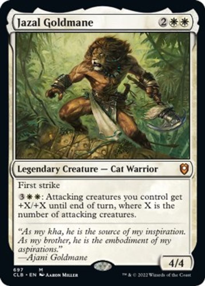 Jazal Goldmane · 697 · Commander Legends: Battle for Baldur's Gate · Non-foil