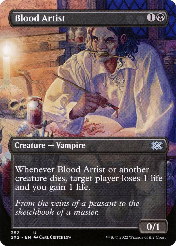 Blood Artist (Borderless) · 352 · 2X2 · Foil
