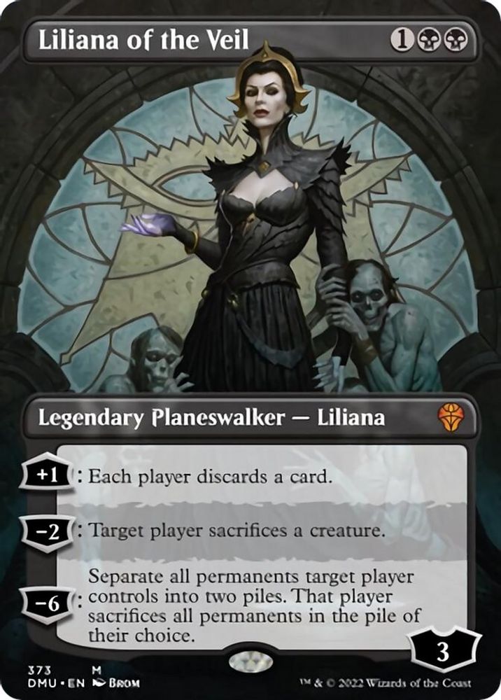 Liliana of the Veil (Borderless) · 373 · Dominaria United · Non-foil