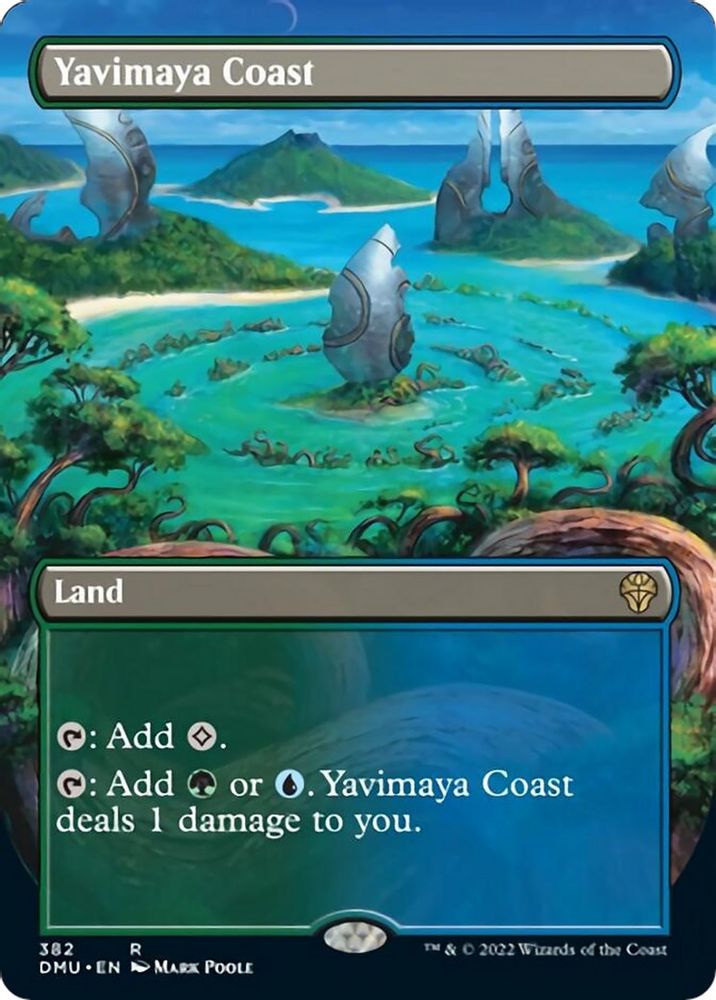 Yavimaya Coast (Borderless) · 382 · Dominaria United · Non-foil