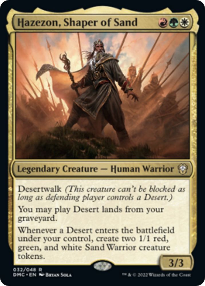 Hazezon, Shaper of Sand · 32 · Commander: Dominaria United · Non-foil