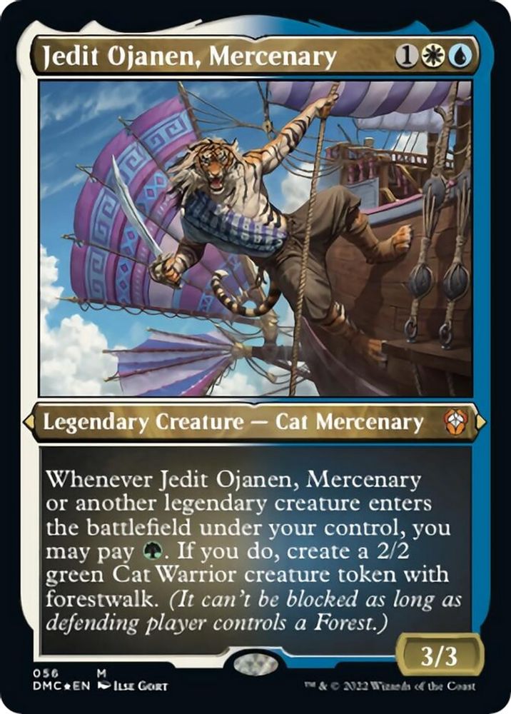 Jedit Ojanen, Mercenary · 56 · Commander: Dominaria United · Etched Foil