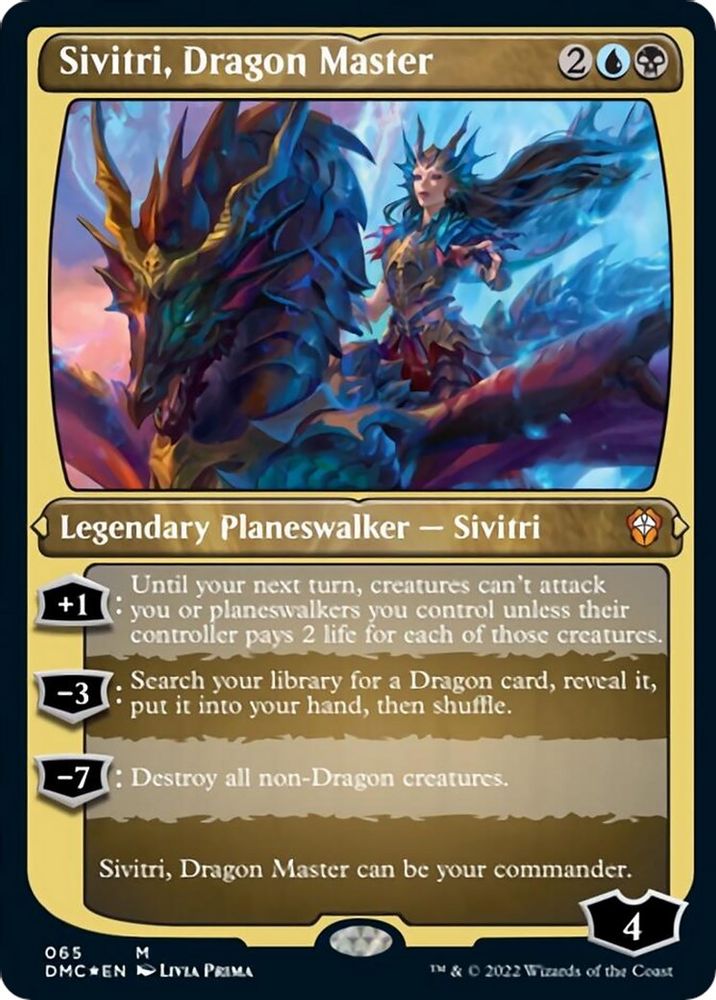 Sivitri, Dragon Master · 65 · Commander: Dominaria United · Etched Foil