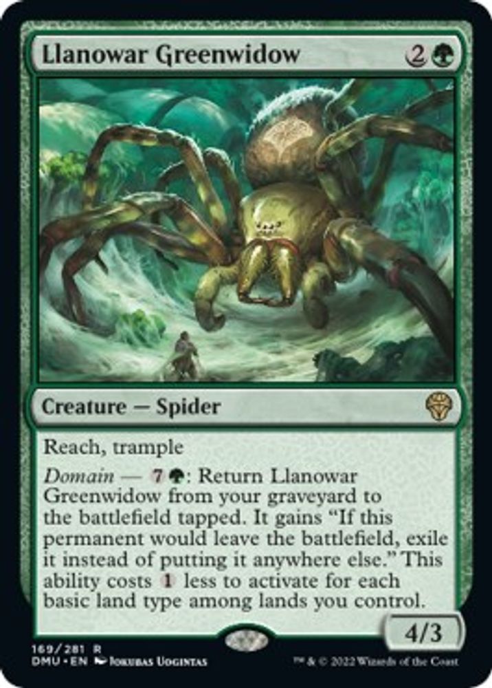 Llanowar Greenwidow · 169 · Dominaria United · Non-foil