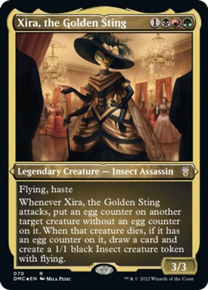 Xira, the Golden Sting · 70 · Commander: Dominaria United · Etched Foil