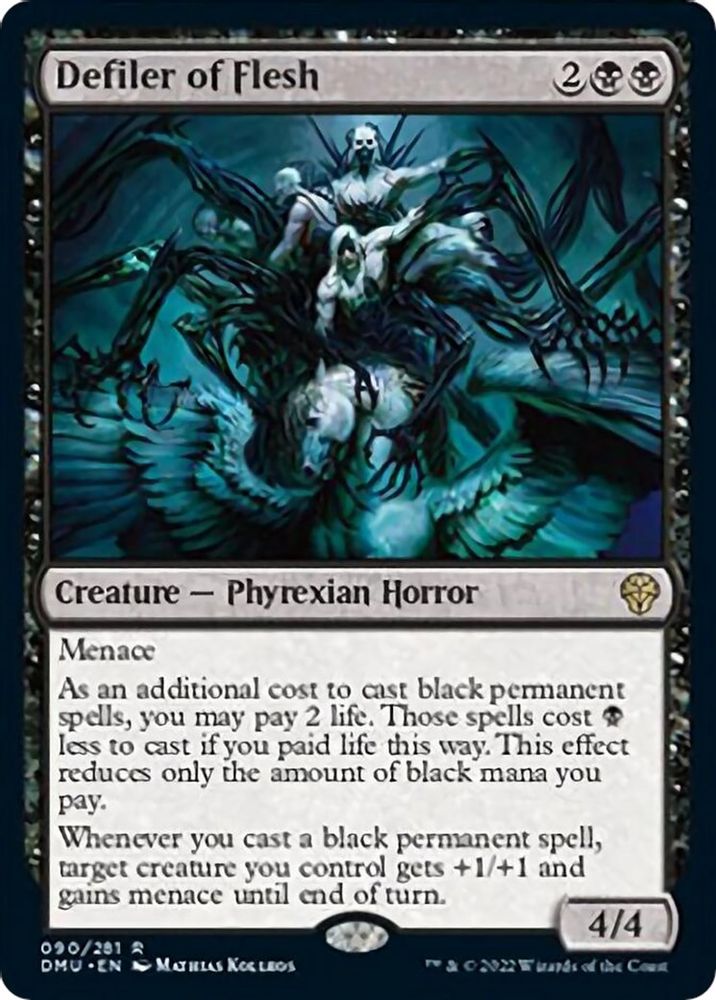 Defiler of Flesh · 90 · Dominaria United · Foil