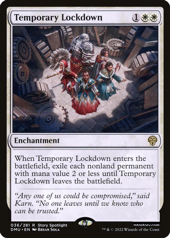 Temporary Lockdown · 36 · Dominaria United · Non-foil