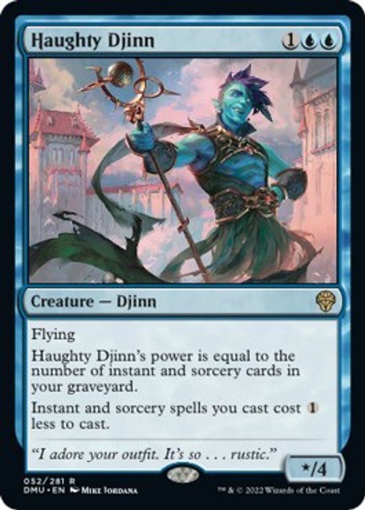 Haughty Djinn · 52 · Dominaria United · Non-foil