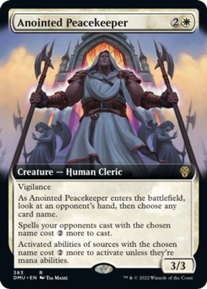 Anointed Peacekeeper (Extended Art) · 383 · Dominaria United · Non-foil