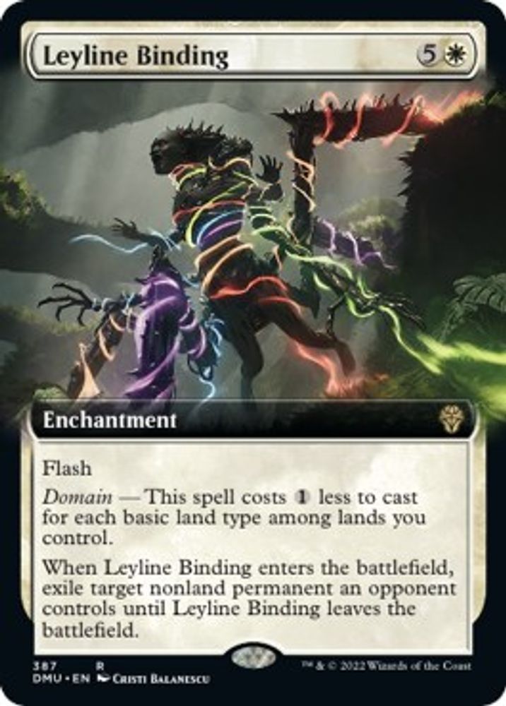 Leyline Binding (Extended Art) · 387 · Dominaria United · Non-foil