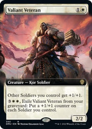 Valiant Veteran (Extended Art) · 390 · Dominaria United · Non-foil
