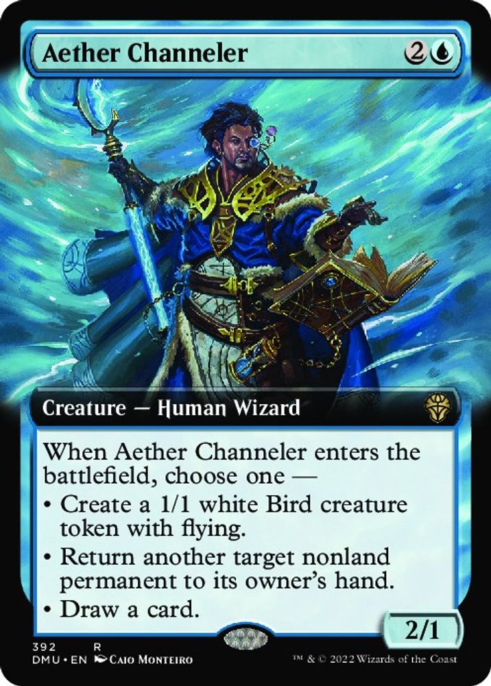 Aether Channeler (Extended Art) · 392 · Dominaria United · Foil