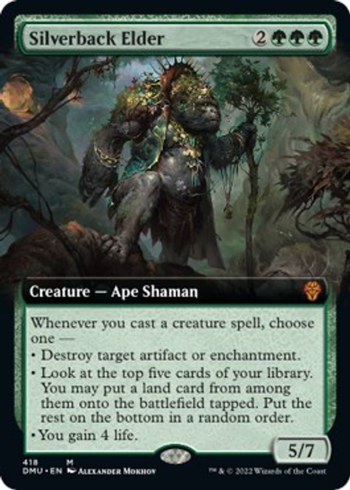 Silverback Elder (Extended Art) · 418 · Dominaria United · Foil