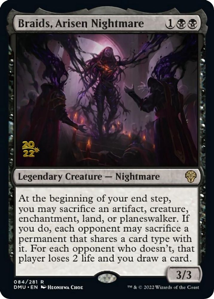 Braids, Arisen Nightmare · 84 · Prerelease Cards · Foil