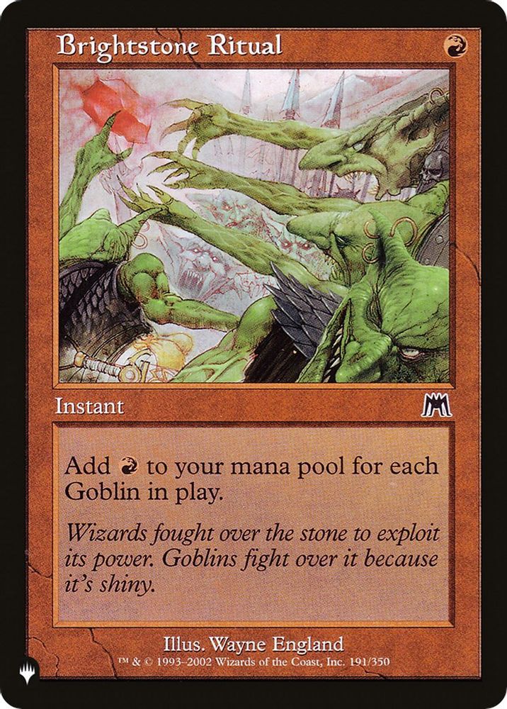 Brightstone Ritual · 191/350 · PLST · Non-foil