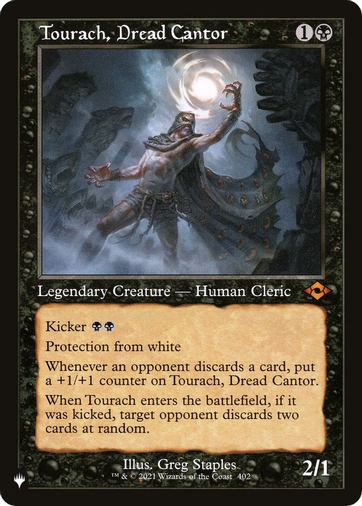 Tourach, Dread Cantor (Retro Frame) · 402/303 · PLST · Non-foil