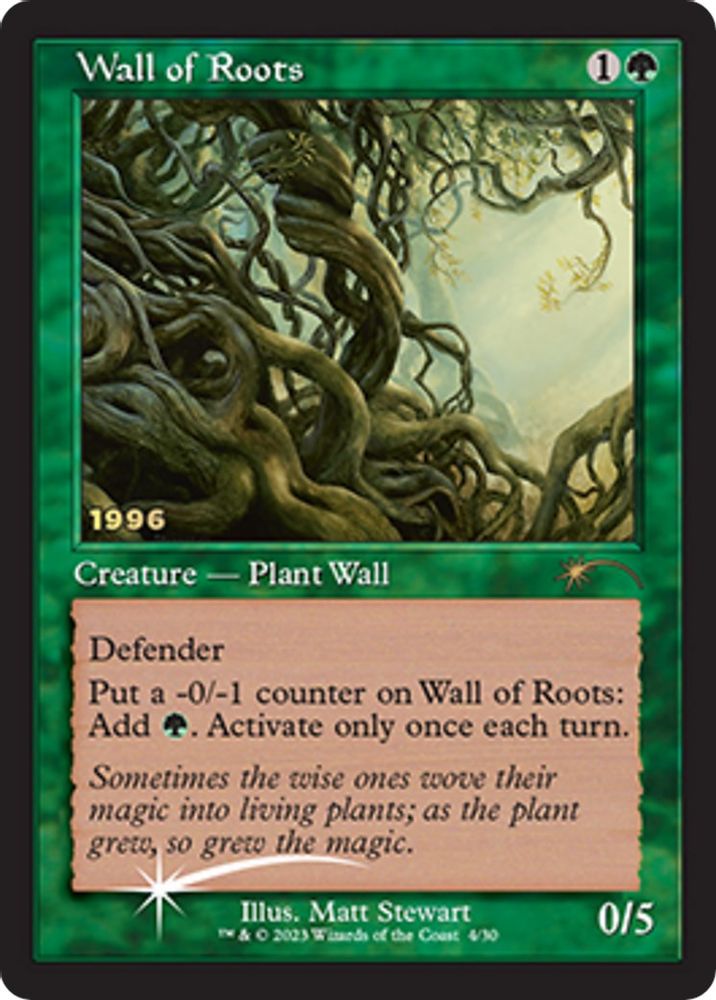 Wall of Roots · 4 · 30th Anniversary Promos · Foil