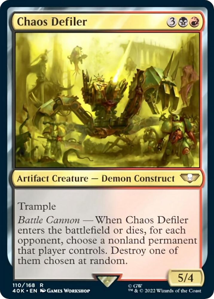 Chaos Defiler · 110 · Universes Beyond: Warhammer 40,000 · Non-foil