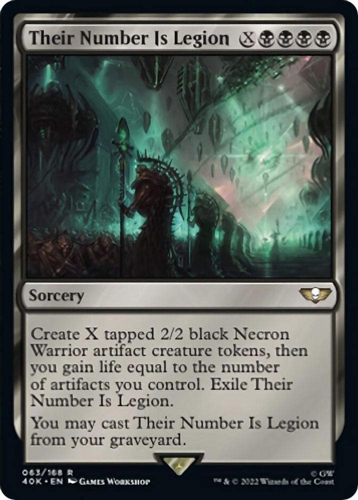 Their Number Is Legion · 63 · Universes Beyond: Warhammer 40,000 · Non-foil