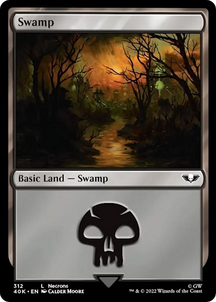 Swamp (312) · 312 · Universes Beyond: Warhammer 40,000 · Non-foil