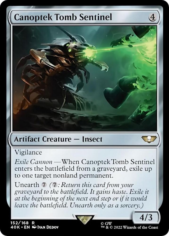 Canoptek Tomb Sentinel · 152 · Universes Beyond: Warhammer 40,000 · Non-foil