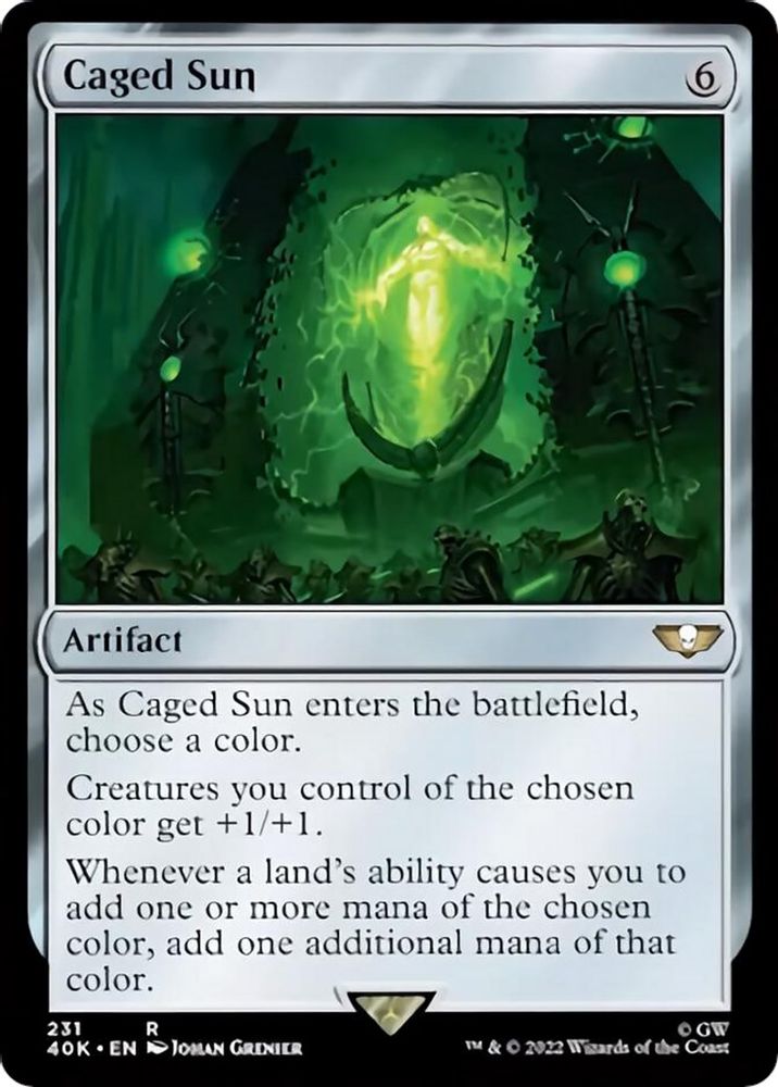 Caged Sun · 231 · Universes Beyond: Warhammer 40,000 · Non-foil