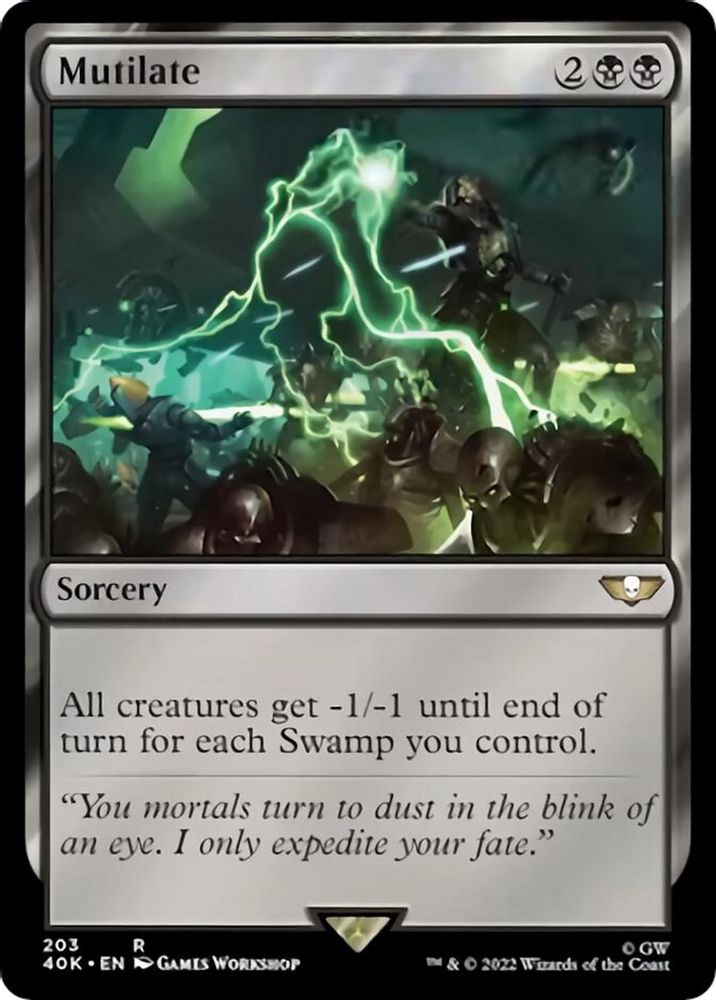 Mutilate · 203 · Universes Beyond: Warhammer 40,000 · Non-foil