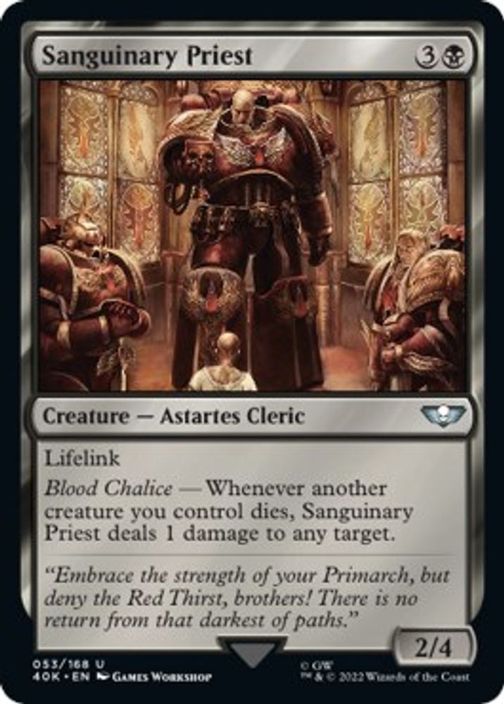 Sanguinary Priest · 53 · Universes Beyond: Warhammer 40,000 · Non-foil