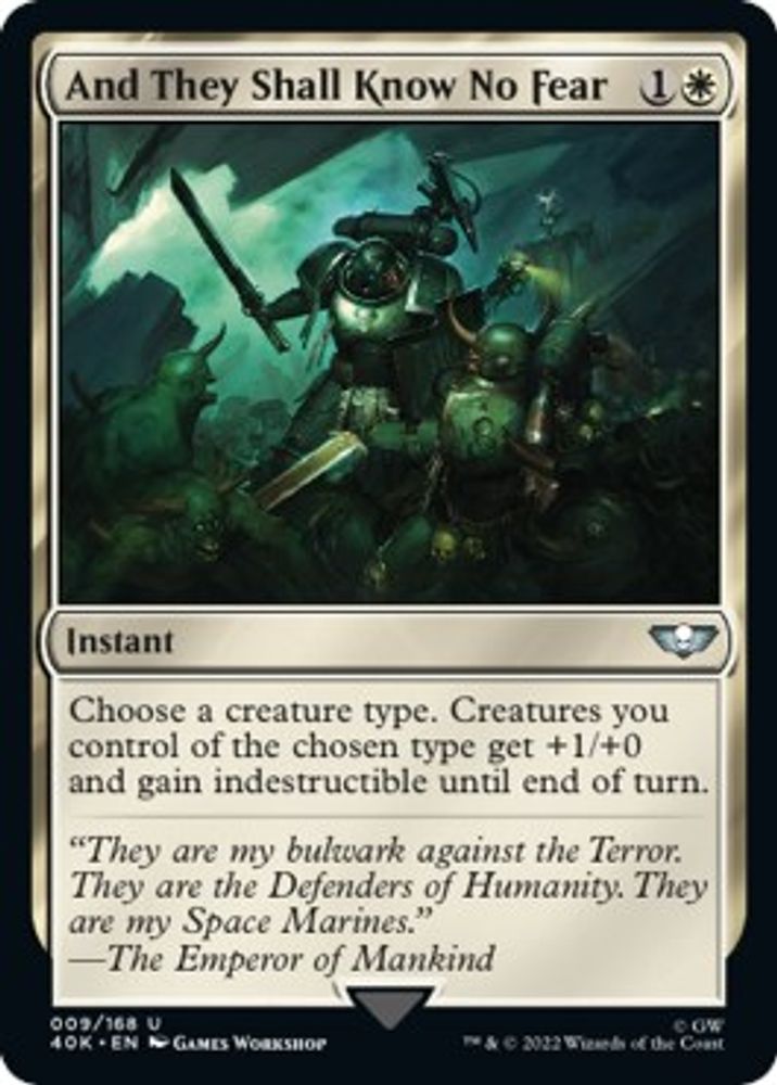 And They Shall Know No Fear · 9 · Universes Beyond: Warhammer 40,000 · Non-foil