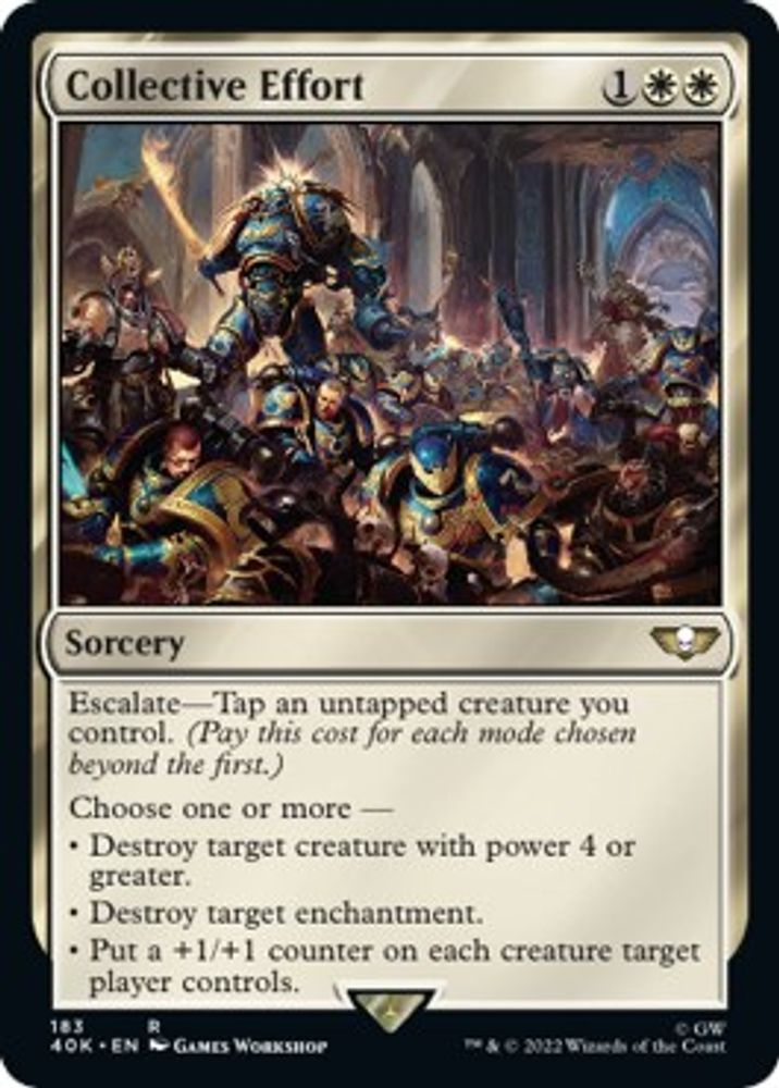 Collective Effort · 183 · Universes Beyond: Warhammer 40,000 · Non-foil