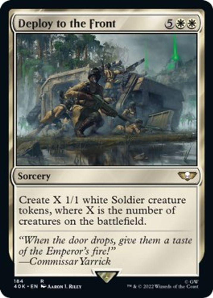 Deploy to the Front · 184 · Universes Beyond: Warhammer 40,000 · Non-foil