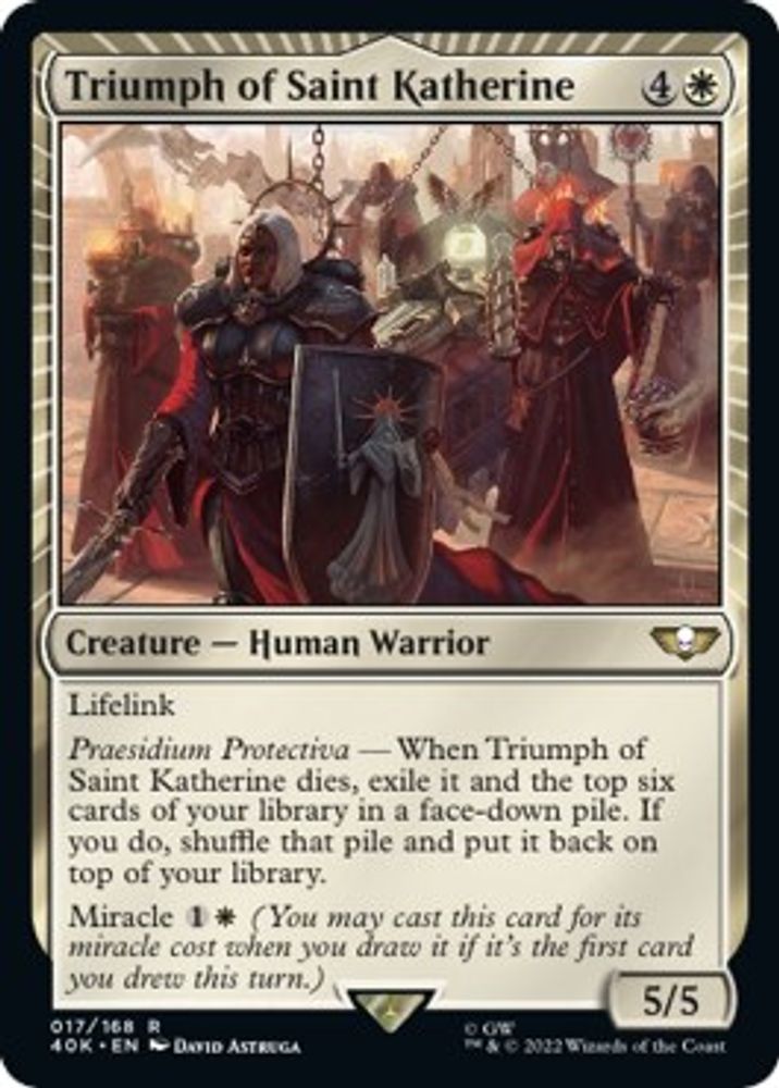 Triumph of Saint Katherine · 17 · Universes Beyond: Warhammer 40,000 · Non-foil