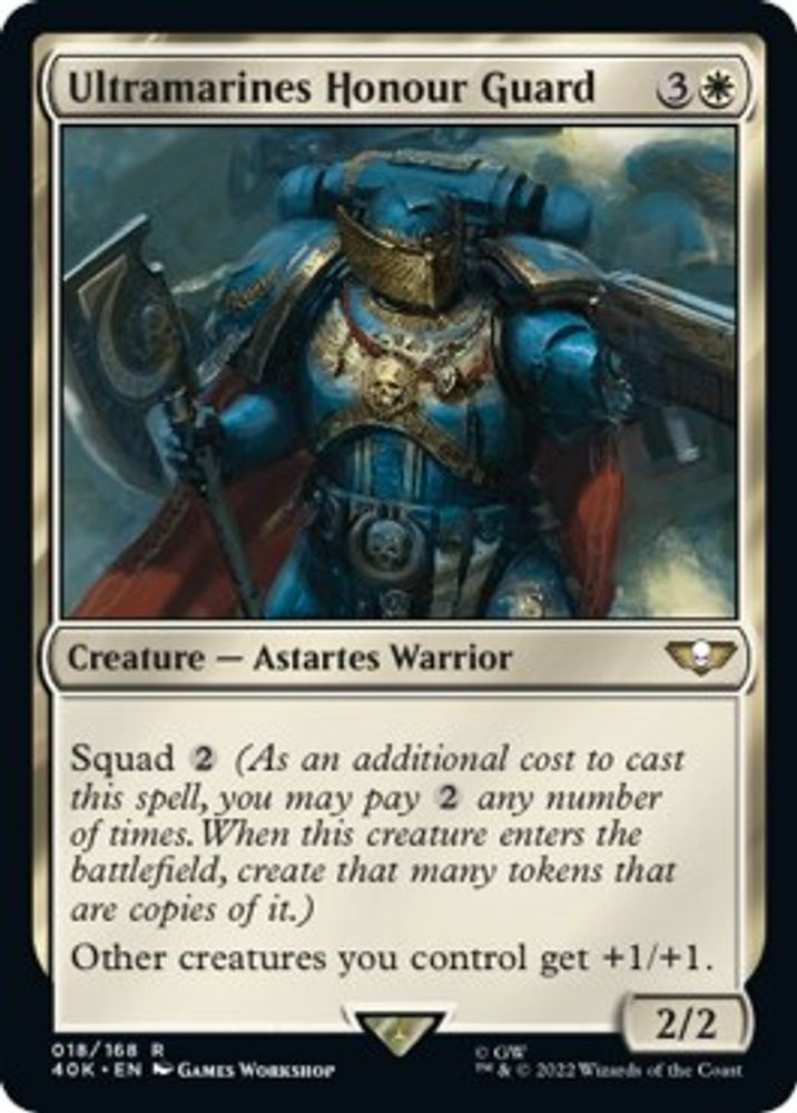 Ultramarines Honour Guard · 18 · Universes Beyond: Warhammer 40,000 · Non-foil