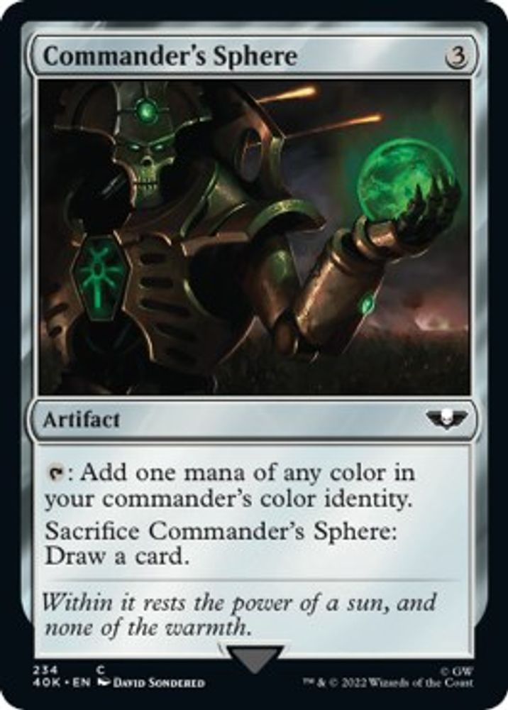 Commander's Sphere (234) · 234 · Universes Beyond: Warhammer 40,000 · Non-foil