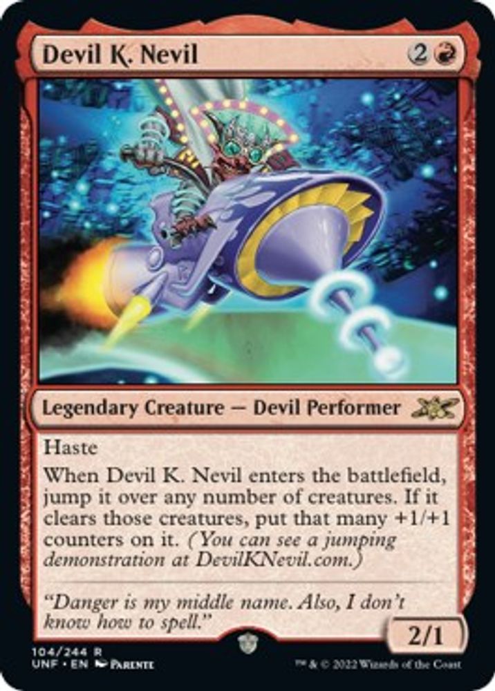 Devil K. Nevil · 104 · Unfinity · Foil