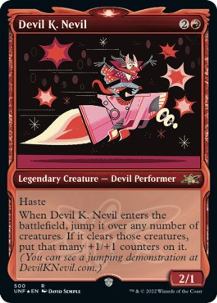 Devil K. Nevil (Showcase) · 500 · Unfinity · Galaxy Foil