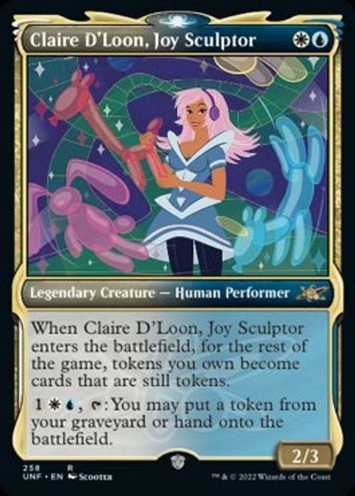 Claire D'Loon, Joy Sculptor (Showcase) · 258 · Unfinity · Foil