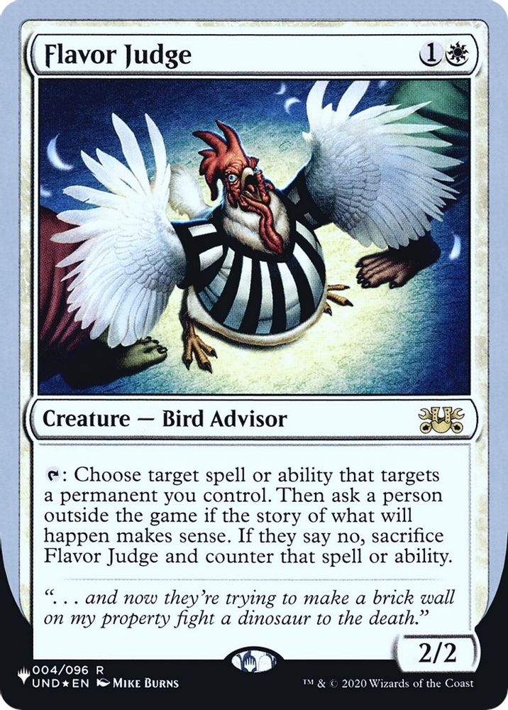 Flavor Judge · 004/096 · The List Reprints · Foil