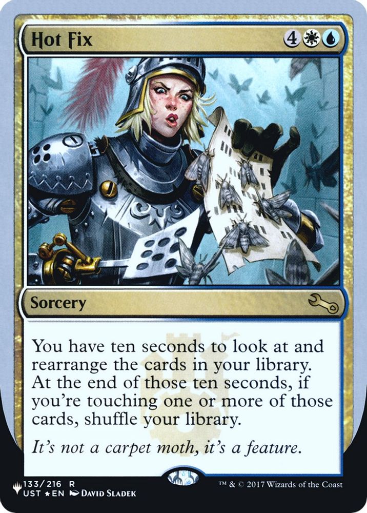 Hot Fix · 133/216 · The List Reprints · Foil