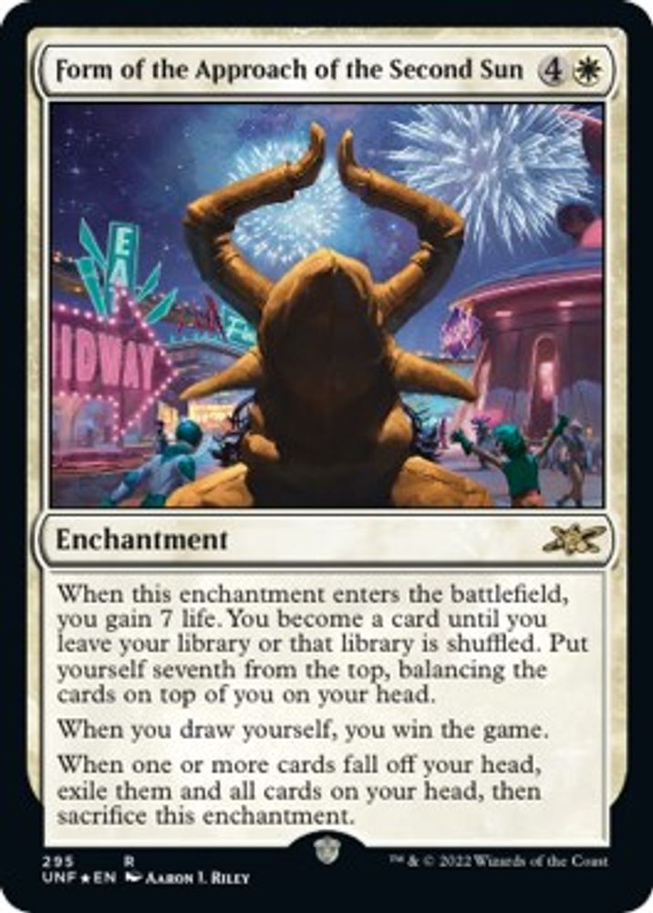 Form of the Approach of the Second Sun · 295 · Unfinity · Galaxy Foil