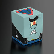 Squaroes 100+ Boulder: SpongeBob Squarepants - Pirate Plankton - Rectangular deck box with cartoon design of angry blue pirate face, red eye, and stitched pirate hat.