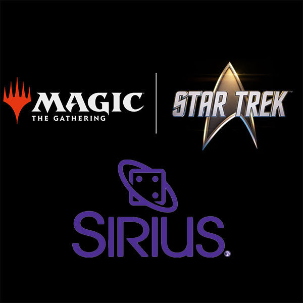 Sirius Dice 55mm Spindown d20: Star Trek USS Enterprise D (PREORDER) - Black 55mm spindown d20 die with gold Star Trek USS Enterprise D design and gold numbering.