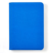 Arcane Fortress 9-Pocket Zippered Binder: Solid Color - Blue - Blue zippered binder with smooth finish and rounded corners, slim rectangular shape.