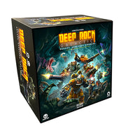 Deep Rock Galactic: Base game- Deluxe, 2nd edition - Deep Rock Galactic Deluxe 2nd Edition board game box with sci-fi miners and alien creatures on dark background.