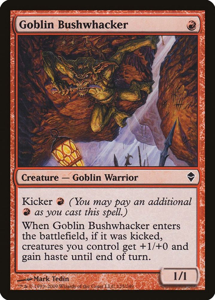 Goblin Bushwhacker · 125 · Zendikar · Non-foil