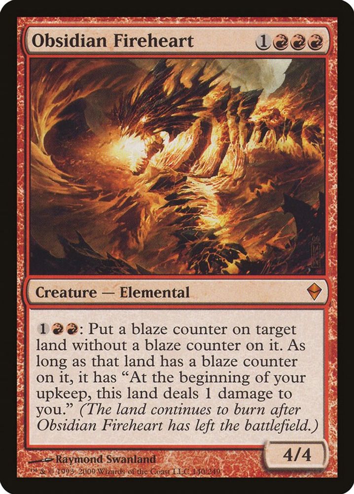 Obsidian Fireheart · 140 · ZEN · Non-foil
